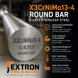 X3CrNiMo13-4 Round Bars, 1.4313 Round Bars, F6NM Round Bars