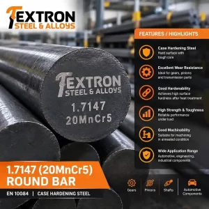 1.7147 Round Bars, 20MnCr5 Round Bars
