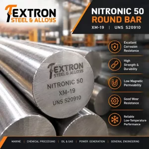 Nitronic 50 Round Bar, XM19, UNS S20910 Round Bars